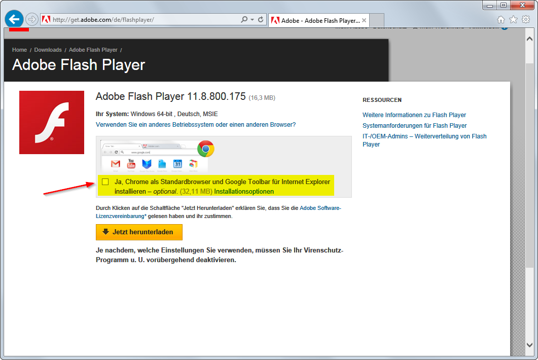 adobe flash player offline download deutsch