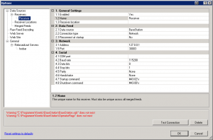 VRS Options Receiver localhost